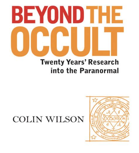 The occur colin wilson